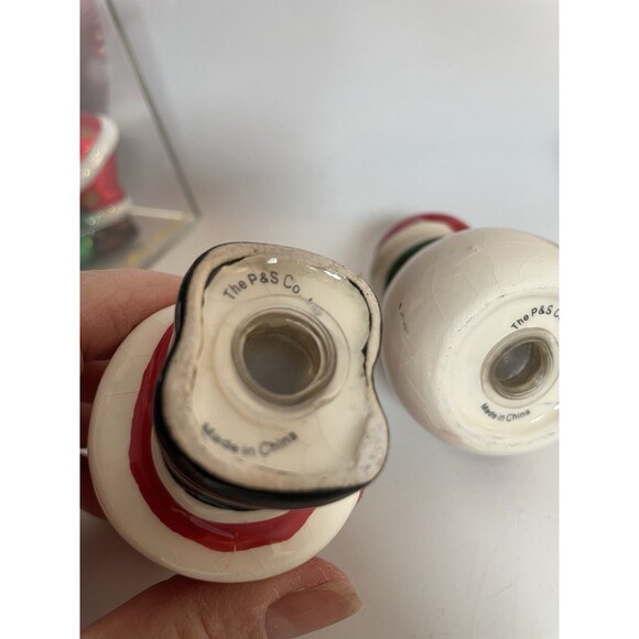 Christmas Salt and Pepper Shakers Lot, Santa Snowman, 2 Sets Vintage Rare - Picture 8 of 14